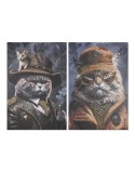 Painting Home ESPRIT Cat Loft 60 x 3 x 90 cm (2 Units)