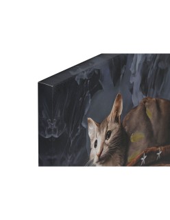Cuadro Home ESPRIT Gato Loft 60 x 3 x 90 cm (2 Unidades)