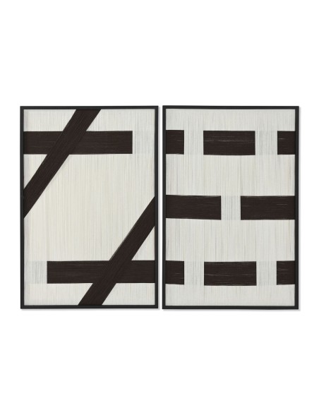 Cuadro Home ESPRIT Blanco Gris oscuro Moderno Urbano 60 x 3 x 90 cm (2 Unidades) Cuadro Home ESPRIT Blanco Gris oscuro Moderno Urbano 60 x 3 x 90 cm (2 Unidades)