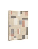 Cuadro Home ESPRIT Marrón Beige A cuadros Urbano 60 x 3 x 80 cm (2 Unidades)