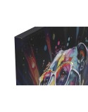 Cuadro Home ESPRIT Negro Moderno Perro 60 x 3 x 90 cm (2 Unidades)