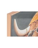 Cuadro Home ESPRIT Gris Naranja Vaca Moderno Lacado 82 x 4,5 x 82 cm (2 Unidades)