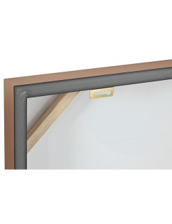 Cuadro Home ESPRIT Gris Naranja Vaca Moderno Lacado 82 x 4,5 x 82 cm (2 Unidades)