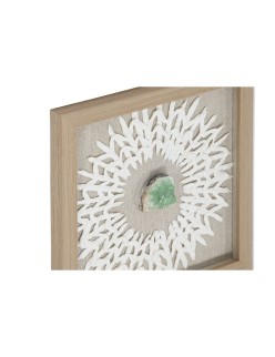Cuadro Home ESPRIT Blanco Natural Moderno 22 x 2 x 22 cm