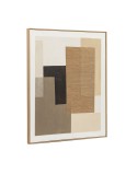 Cuadro Home ESPRIT Marrón Beige Abstracto Urbano 80 x 4,5 x 100 cm (2 Unidades)