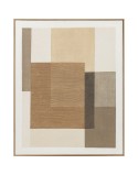 Cuadro Home ESPRIT Marrón Beige Abstracto Urbano 80 x 4,5 x 100 cm (2 Unidades)