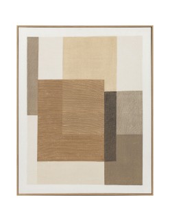 Cuadro Home ESPRIT Marrón Beige Abstracto Urbano 80 x 4,5 x 100 cm (2 Unidades)