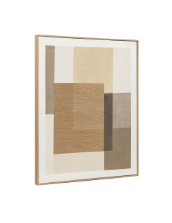 Cuadro Home ESPRIT Marrón Beige Abstracto Urbano 80 x 4,5 x 100 cm (2 Unidades)