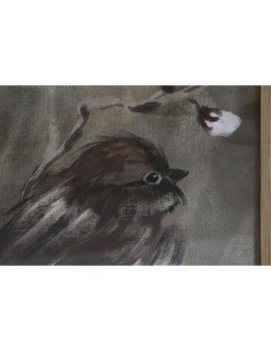 Cadre Home ESPRIT Vert Oiseaux Shabby Chic 50 x 2 x 50 cm (4 Unités)