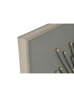 Cuadro Home ESPRIT Blanco Beige Abstracto Moderno 100 x 3,5 x 100 cm (2 Unidades)