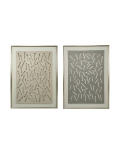 Cuadro Home ESPRIT Verde Beige Dorado Moderno Urbano 90 x 3,5 x 120 cm (2 Unidades)