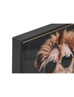 Cuadro Home ESPRIT Amarillo Negro Lacado 50 x 4,5 x 70 cm (2 Unidades)