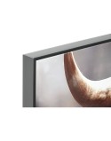 Cuadro Home ESPRIT Negro Dorado Moderno Toro Lacado 100 x 4 x 100 cm (2 Unidades)