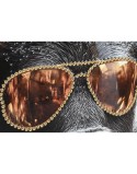 Painting Home ESPRIT Black Golden Modern Bull Lacquered 100 x 4 x 100 cm (2 Units)