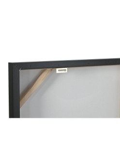 Cuadro Home ESPRIT Negro Dorado Moderno Toro Lacado 100 x 4 x 100 cm (2 Unidades)