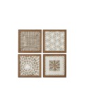 Cuadro Home ESPRIT Blanco Natural Moderno 22 x 2 x 22 cm
