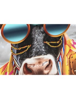 Painting Home ESPRIT Cow Modern Lacquered 90 x 4 x 60 cm (2 Units)