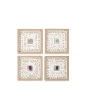 Cuadro Home ESPRIT Blanco Natural Moderno 22 x 2 x 22 cm
