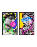 Painting Home ESPRIT Modern Mythological 83 x 3 x 123 cm (2 Units)