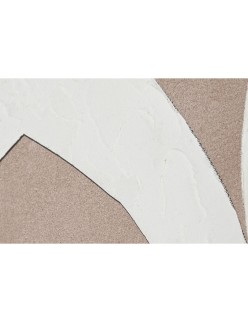 Cuadro Home ESPRIT Blanco Beige Abstracto 103 x 4,3 x 103 cm (2 Unidades)