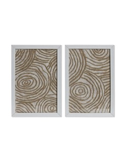 Cuadro Home ESPRIT Blanco Natural Moderno 20 x 2 x 30 cm