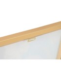 Cuadro Home ESPRIT Turquesa Flores Lacado 52,5 x 3 x 72,5 cm (2 Unidades)