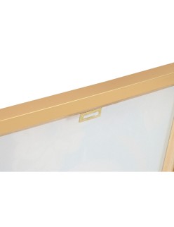 Cuadro Home ESPRIT Turquesa Flores Lacado 52,5 x 3 x 72,5 cm (2 Unidades)