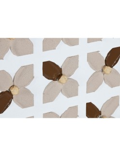 Cuadro Home ESPRIT Blanco Beige Dorado Moderno Urbano 90 x 3,5 x 120 cm (2 Unidades)