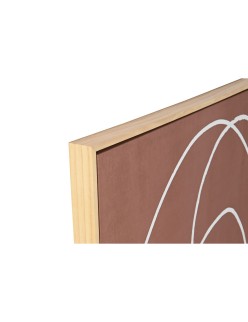 Cuadro Home ESPRIT Beige Terracota Abstracto 83 x 4,3 x 123 cm (2 Unidades)