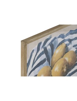 Bild Home ESPRIT Gelb Blau Weiß grün Obst Mediterraner 60 x 2,5 x 45 cm (2 Stück)