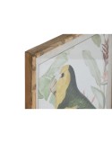 Cuadro Home ESPRIT Amarillo Verde Loro Tropical 50 x 2,5 x 70 cm (2 Unidades)