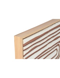Cuadro Home ESPRIT Beige Terracota Abstracto 83 x 4,3 x 123 cm (2 Unidades)