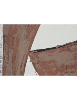 Cuadro Home ESPRIT Beige Terracota Abstracto 83 x 4,3 x 123 cm (2 Unidades)