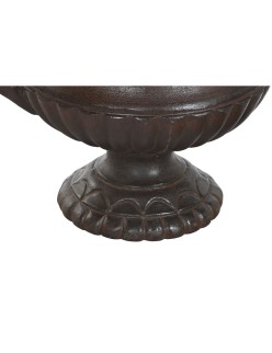 Jarrón Home ESPRIT Marrón Hierro 41 x 41 x 36 cm