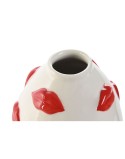 Jarrón Home ESPRIT Blanco Rojo Dolomita 15 x 15 x 22,5 cm