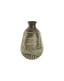 Jarrón Home ESPRIT Verde Aluminio 18 x 18 x 30 cm