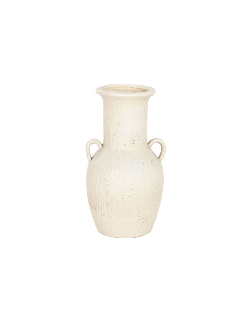 Jarrón Home ESPRIT Blanco Magnesio 35 x 33 x 65 cm