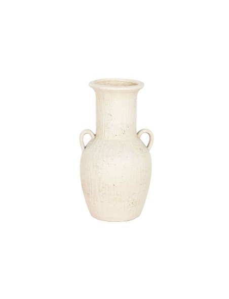 Jarrón Home ESPRIT Blanco Magnesio 35 x 33 x 65 cm