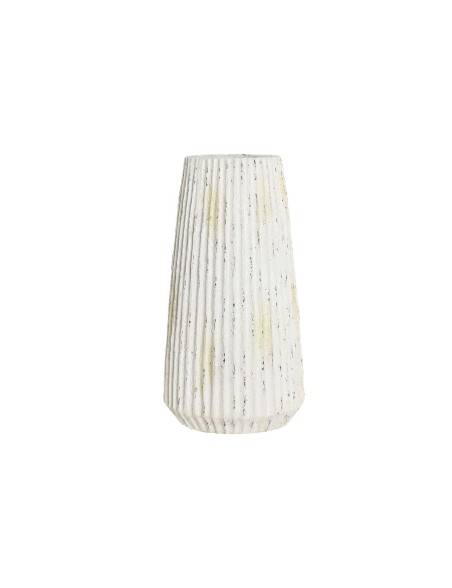 Jarrón Home ESPRIT Blanco Magnesio 28 x 28 x 53 cm