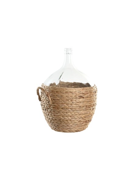Jarrón Home ESPRIT Transparente Marrón claro Cristal Natural 37 x 37 x 55 cm