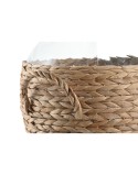 Jarrón Home ESPRIT Transparente Marrón claro Cristal Natural 37 x 37 x 55 cm