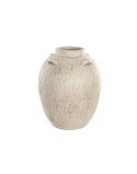 Jarrón Home ESPRIT Blanco Magnesio 38 x 38 x 48 cm