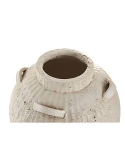 Jarrón Home ESPRIT Blanco Magnesio 38 x 38 x 48 cm