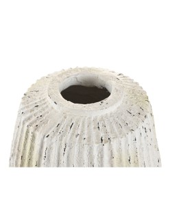 Jarrón Home ESPRIT Blanco Magnesio 28 x 28 x 41 cm