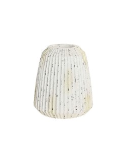 Jarrón Home ESPRIT Blanco Magnesio 28,5 x 28,5 x 32,5 cm