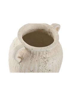 Jarrón Home ESPRIT Blanco Magnesio 23,5 x 21,5 x 37,5 cm