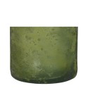 Jarrón Home ESPRIT Verde Cristal reciclado Acabado envejecido 18 x 18 x 75 cm