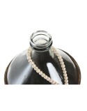 Vaso Home ESPRIT Trasparente Marrone scuro Cristallo Naturale Coloniale 26 x 26 x 39 cm