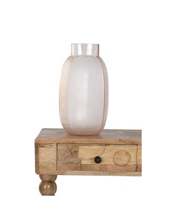 Jarrón Home ESPRIT Rosa Cristal Moderno 23 x 23 x 44 cm