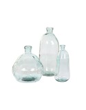 Jarrón Home ESPRIT Transparente Cristal reciclado 22 x 22 x 51 cm